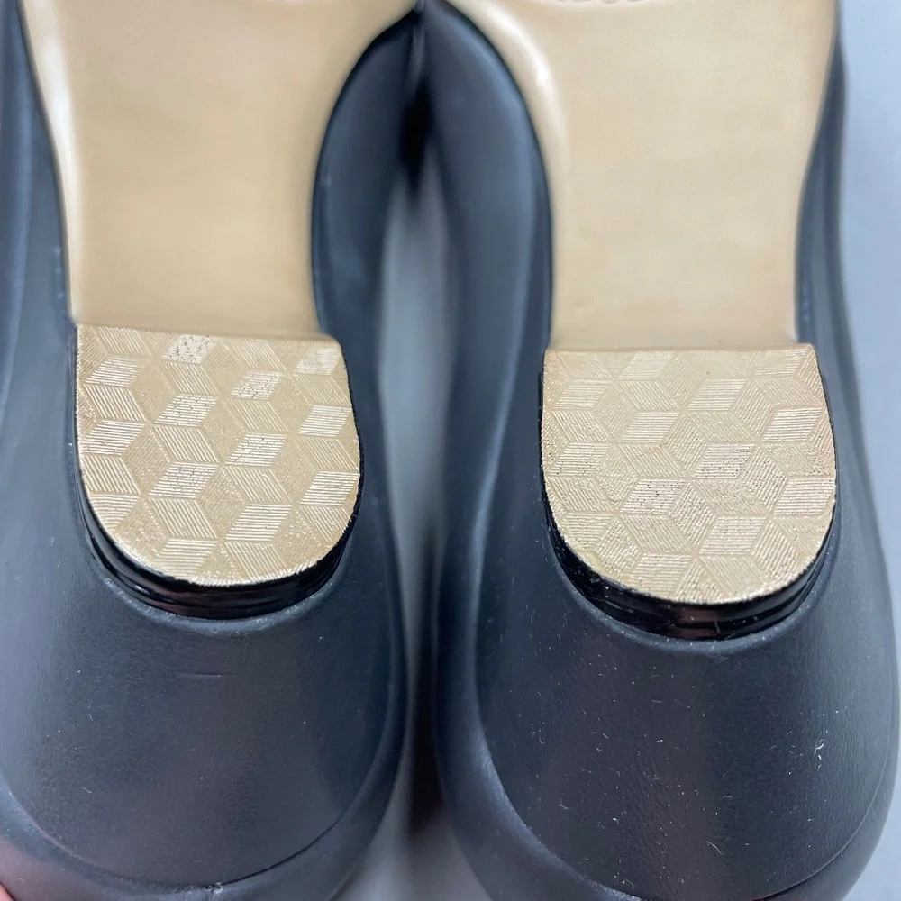 NEW Naturalizer Heels Womens 9 gray faux leather kitten pump classic slip on - Picture 10 of 14